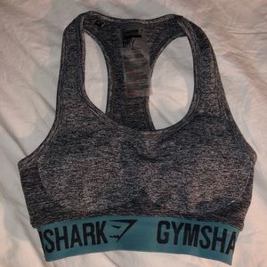 GYMSHARK 2-piece set gray/teal